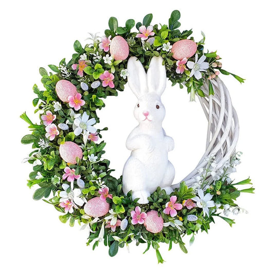 Easter Garland Easter Bunny Garland 40cm Cute Rabbit Garland Easter Holiday Ornaments Easter Home Décor Flowers